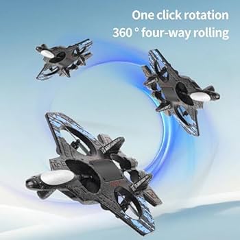 Fighter Jet RC Airplane 2.4G Remote Control With LED Lights & 360° Stunts